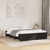 vidaXL Bed Frame without Mattress Black 150x200 cm King Size Engineered Wood