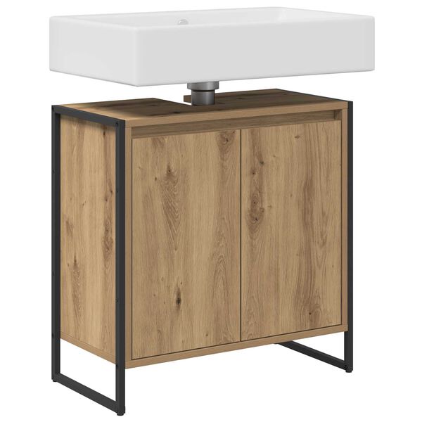 vidaXL Bathroom Cabinet Artisian Oak 60 x 30 x 60 cm Engineered Wood