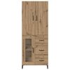 vidaXL Highboard Artisan Oak 69.5 x 34 x 180 cm Engineered Wood