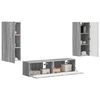 vidaXL TV Cabinet Set Wall-mounted 2 pcs Grey Sonoma Engineered Wood