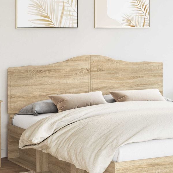 vidaXL Headboard Sonoma Oak 200 cm Engineered wood