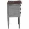 vidaXL Bedside Cabinet Solid Mahogany Wood 48x35x64 cm