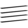 vidaXL Bookshelf Board 4 pcs Black 100 x 10 x 1.5 cm Engineered Wood