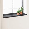 vidaXL Window Sill Anthracite with Wood Grain 160 x 40 x 4.5 cm PVC