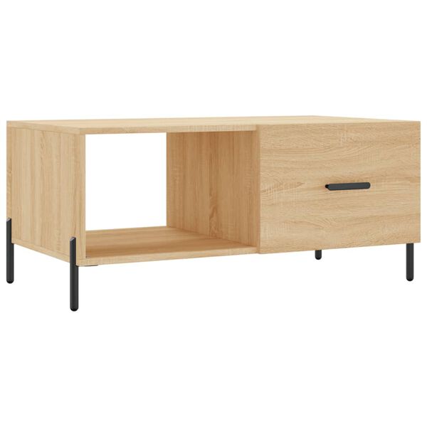 vidaXL Coffee Table Sonoma Oak 90x50x40 cm Engineered Wood