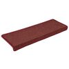 vidaXL Stair Mats 30 pcs 65x21x4 cm Bordeaux Rectangular Edge