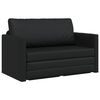 vidaXL Folding Sofa Bed Black 124 x 71 x 78 cm PVC