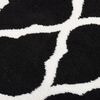 vidaXL Runner Rug BCF Black and White 80x350 cm