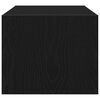 vidaXL TV Cabinet Black Oak 60x31x25.5 cm Engineered Wood