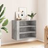 vidaXL Wall Cabinet Concrete Grey 75x35x60 cm Engineered Wood