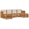 vidaXL Sofa Sets 6 pcs Natural Solid Acacia Wood