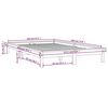 vidaXL Bed Frame without Mattress White Small Double Solid Wood