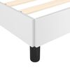 vidaXL Bed Frame without Mattress White 120x190 cm Small Double Faux Leather