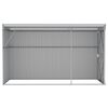 vidaXL Wall-mounted Garden Shed Grey 118x288x178 cm Galvanised Steel