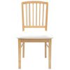 vidaXL Dining Chairs 2 pcs Natural 50 x 52.5 x 91 cm Solid Rubber Wood