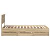 vidaXL Bed Frame with Drawer Sonoma Oak 90 x 200 cm Engineer Wood