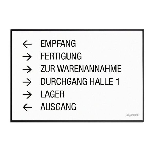 MOEDEL Info Sign A3 Black