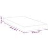 vidaXL Mattress White 80 x 160 cm Gel-Infused Foam