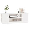 vidaXL TV Cabinet White 110x35x40.5 cm Solid Wood Pine