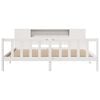 vidaXL Bookcase Bed without Mattress White 200x200 cm Solid Wood Pine