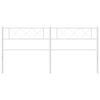 vidaXL Metal Headboard White 160 cm