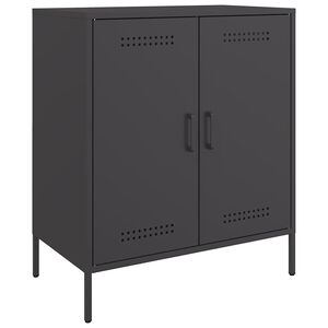 vidaXL Sideboard Black 68x39x79 cm Steel