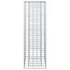 vidaXL Gabion Raised Bed Silver 50 x 50 x 150 cm Galvanised Steel