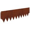 vidaXL Lawn Edging 20 pcs 103 x 30 cm Steel Rusty