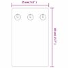 vidaXL Wall Mounted Coat Rack 40x25 cm Tempered Glass Stone Wall