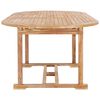 vidaXL 7 Piece Outdoor Dining Set 150-200x100x75 cm Solid Teak Wood