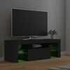 vidaXL TV Cabinet with LED Lights Grey 120x35x40 cm