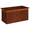 vidaXL Garden Planter with LED Rusty 50 x 100 x 48 cm Weathering Steel