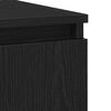 vidaXL Sideboard with Drawer Black Oak 60 x 35 x 70 cm Engineered Wood