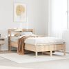 vidaXL Bed Frame without Mattress 100x200 cm Solid Wood Pine