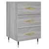 vidaXL Bedside Cabinet Grey Sonoma 40x40x66 cm Engineered Wood