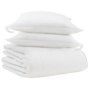 vidaXL Winter Duvet with Pillow 3 pcs White Down Feather