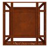 vidaXL Fire Pit Brown 80 x 80 x 30 cm Weathering Steel
