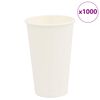 vidaXL Paper Coffee Cups 1000 pcs 16oz 400ml White