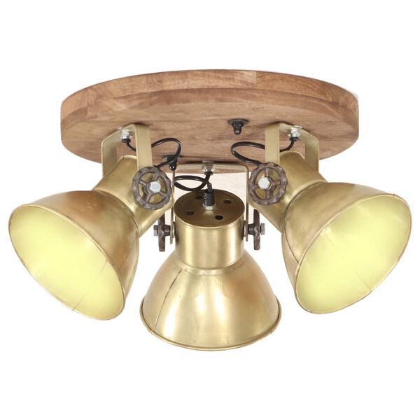 vidaXL Industrial Ceiling Lamp 25 W Brass 42x27cm E27