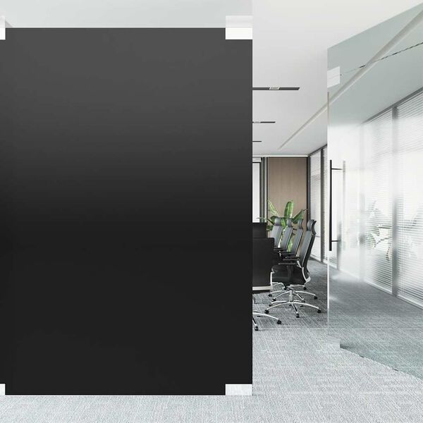 vidaXL Window Films 5 pcs Static Frosted Black PVC