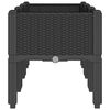 vidaXL Garden Planter with Legs Black 120x40x42 cm PP