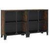 vidaXL Storage Cabinets 2 pcs Rustic Brown 72x36x82 cm Metal and MDF