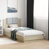 vidaXL Bed Frame without Mattress Sonoma Oak 90x190 cm Single