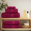 vidaXL Premium Towels "SOLUND" 2 pcs Bordeaux 100x200 cm 600 gsm