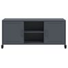 vidaXL TV Cabinet Anthracite 100.5x39x43.5 cm Steel