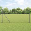 vidaXL Hexagon Fence Grey 1.2 x 50 m Steel