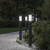 vidaXL Bollard Lights with Sensor 3pcs 80 cm Stainless Steel IP44