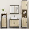 vidaXL 4&nbsp;Piece Bathroom Furniture Set&nbsp;Sonoma Oak Engineered Wood