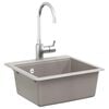 vidaXL Sink Grey 470 x 440 mm Granite