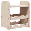 vidaXL Wine Rack with Top Board 33x25x37 cm Solid Wood Pine